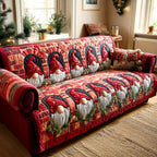 Holiday Gnome Lane Sofa Cover