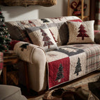 Holiday Greenery Sofa Cover