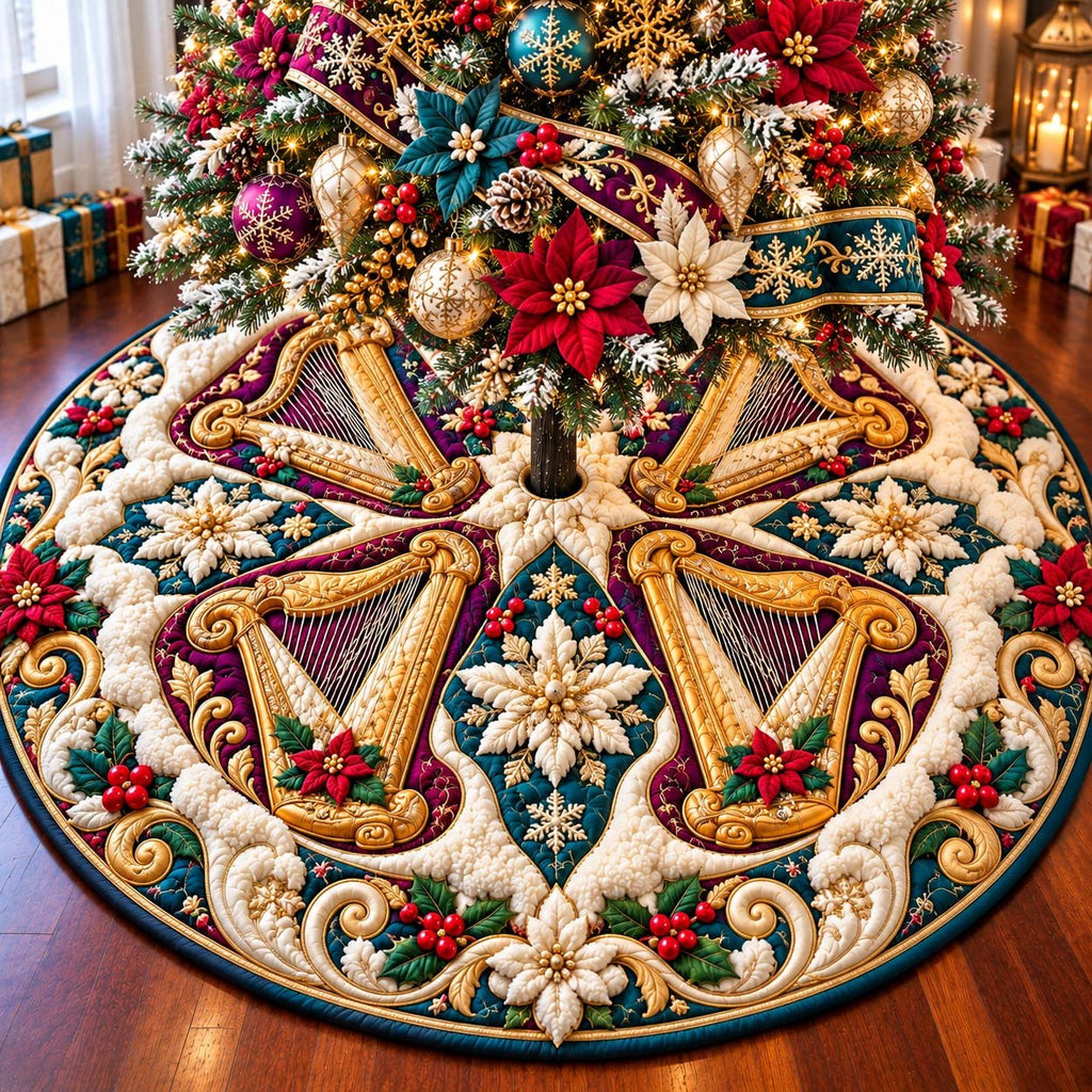 Holiday Orchestra Magic Christmas Tree Skirt