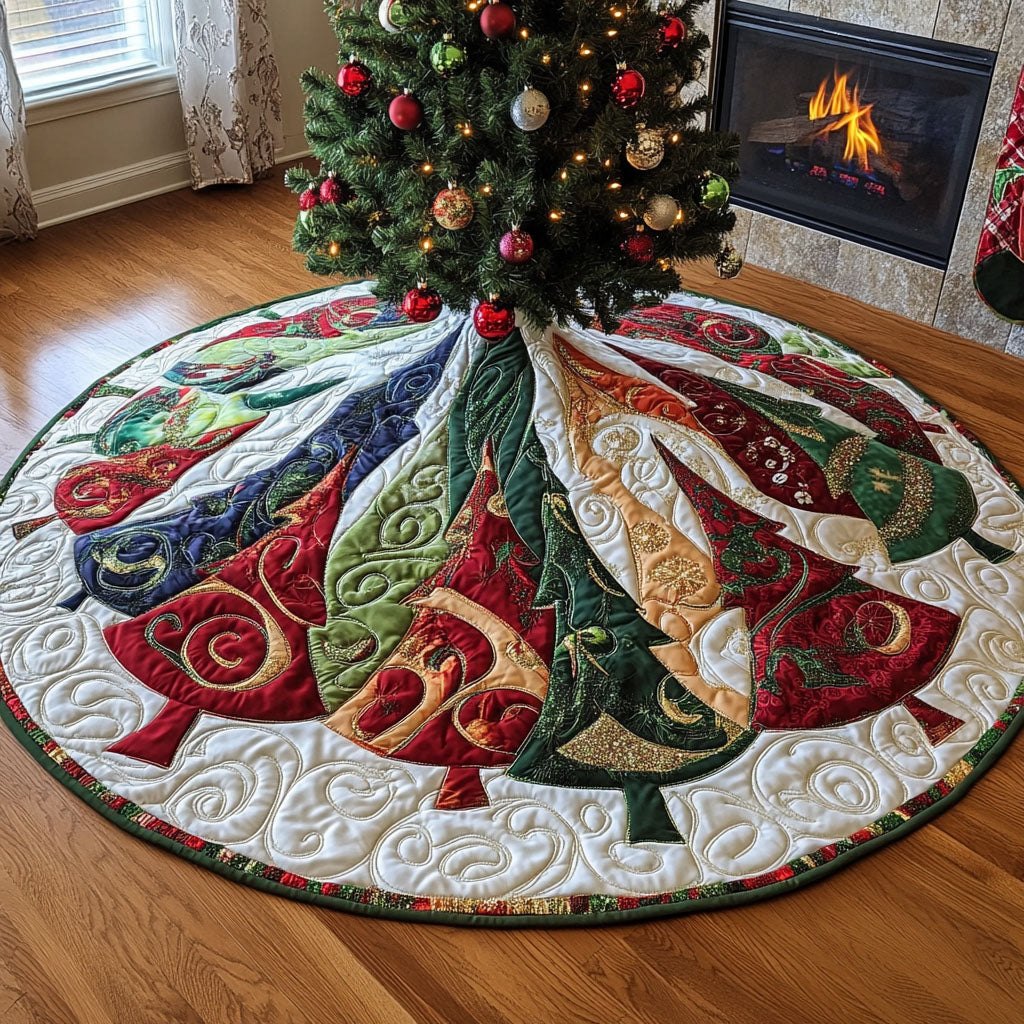 Holiday Pine Wonderland Christmas Tree Skirt