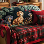 Holiday Pup Charm Sofa Cover