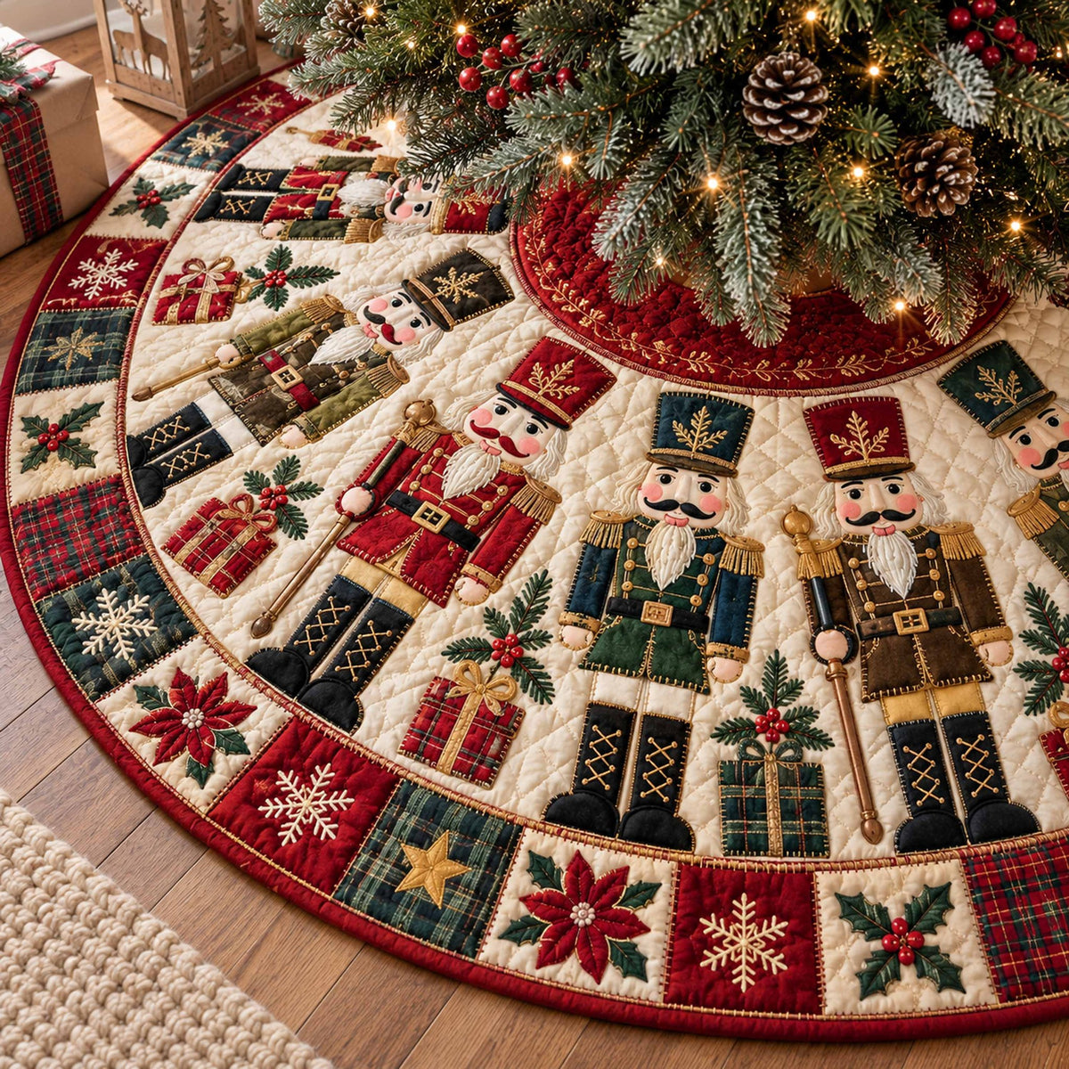 Holiday Sentinel Christmas Tree Skirt