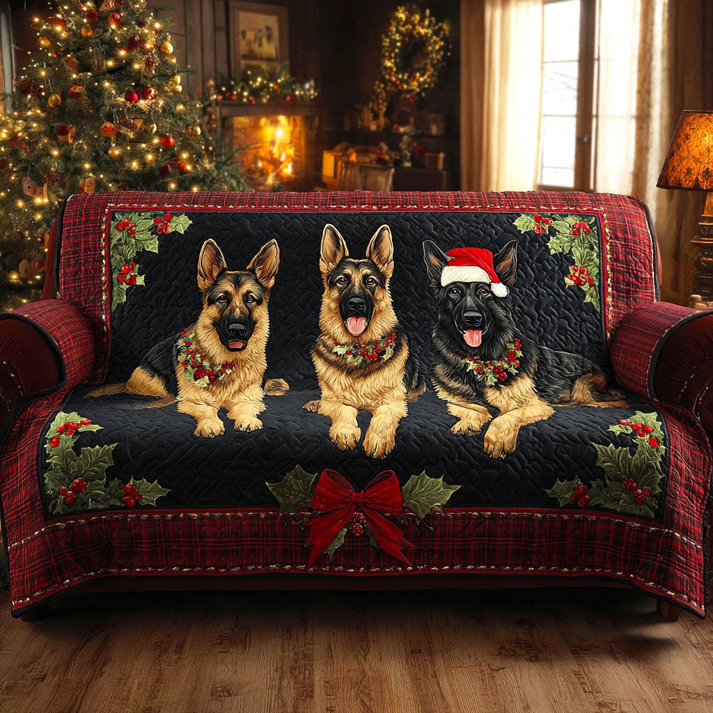 Holiday Shepherd Joy Sofa Cover