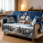 Holiday Snow Garden Sofa Cover