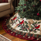 Holiday Songbirds Christmas Tree Skirt