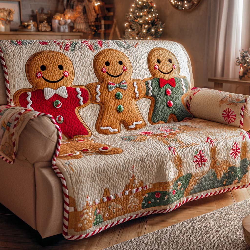 Holiday Spice Friends Sofa Cover