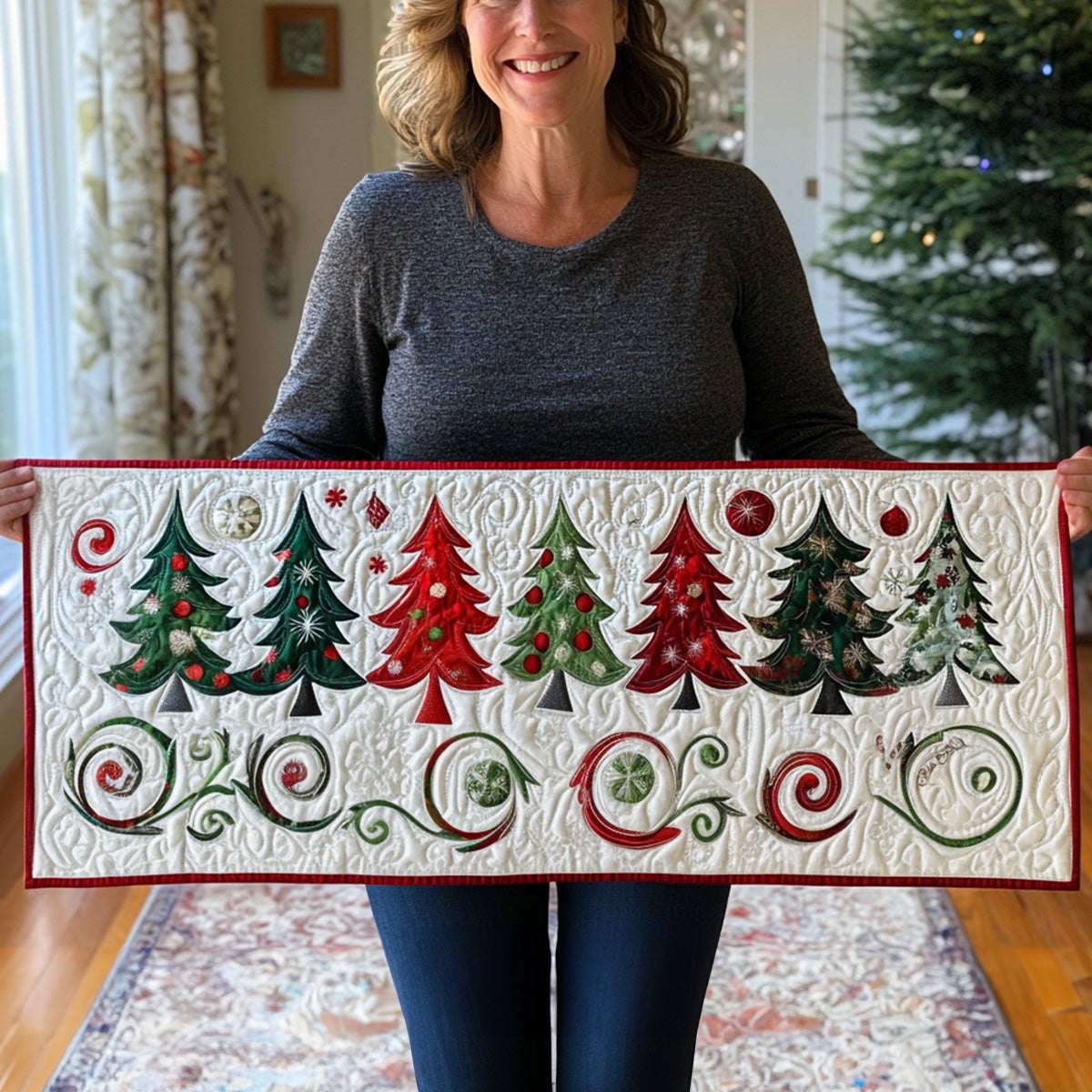 Holiday Tree Magic Table Runner