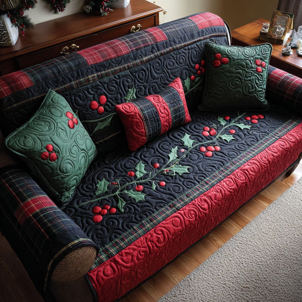 Holly Hearth Sofa Cover