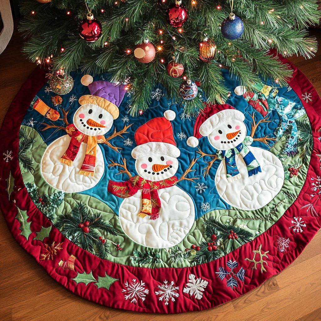 Holly Jolly Cheer Christmas Tree Skirt