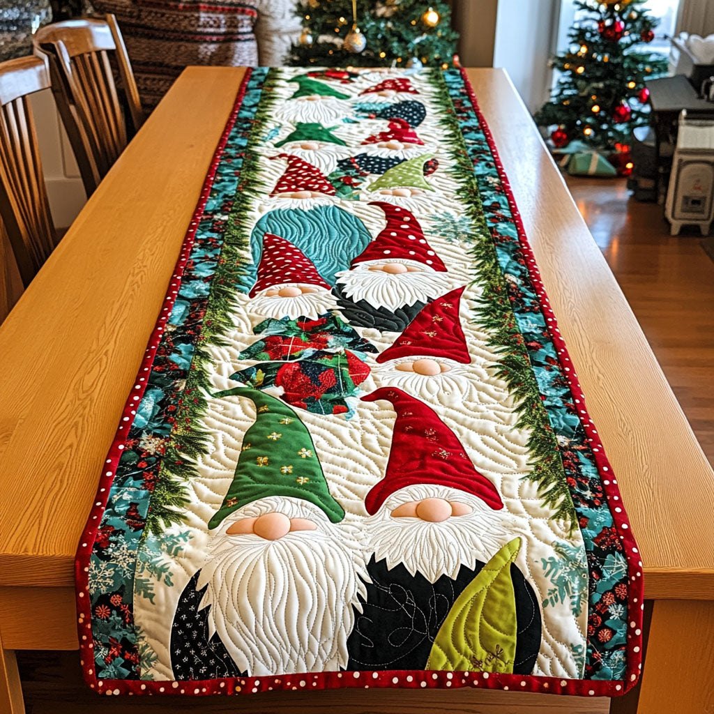 Holly Jolly Elves Table Runner
