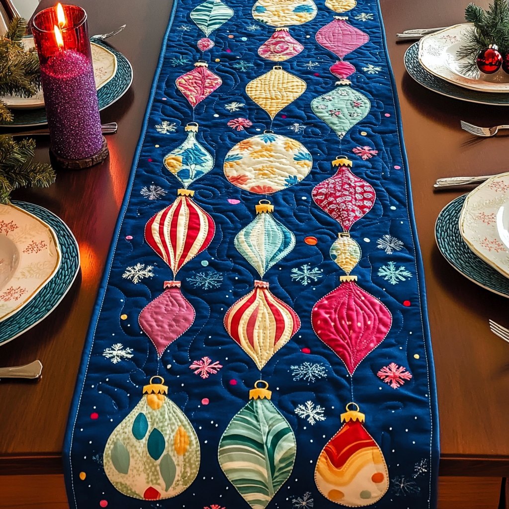 Holly Jolly Glow Table Runner