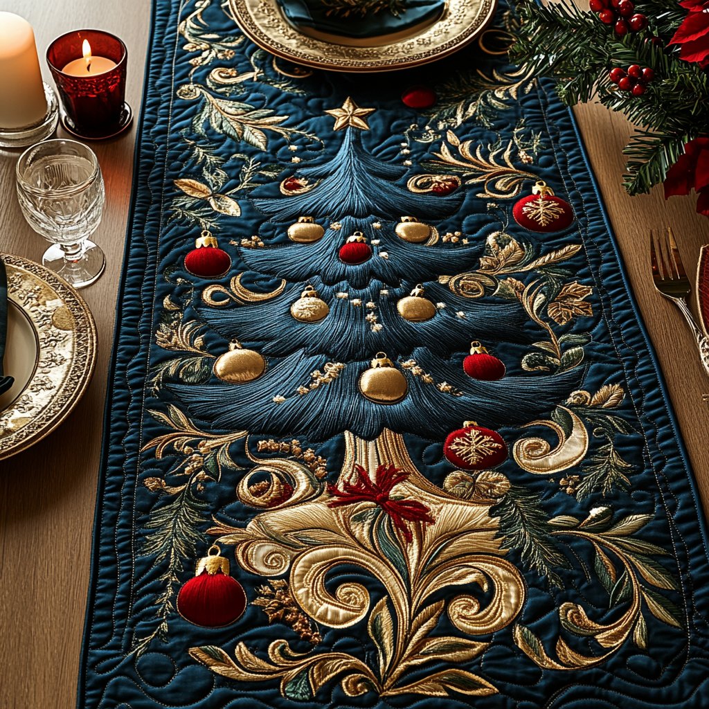 Holly Jolly Pine Table Runner