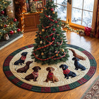 Holly Long Dog Joy Christmas Tree Skirt