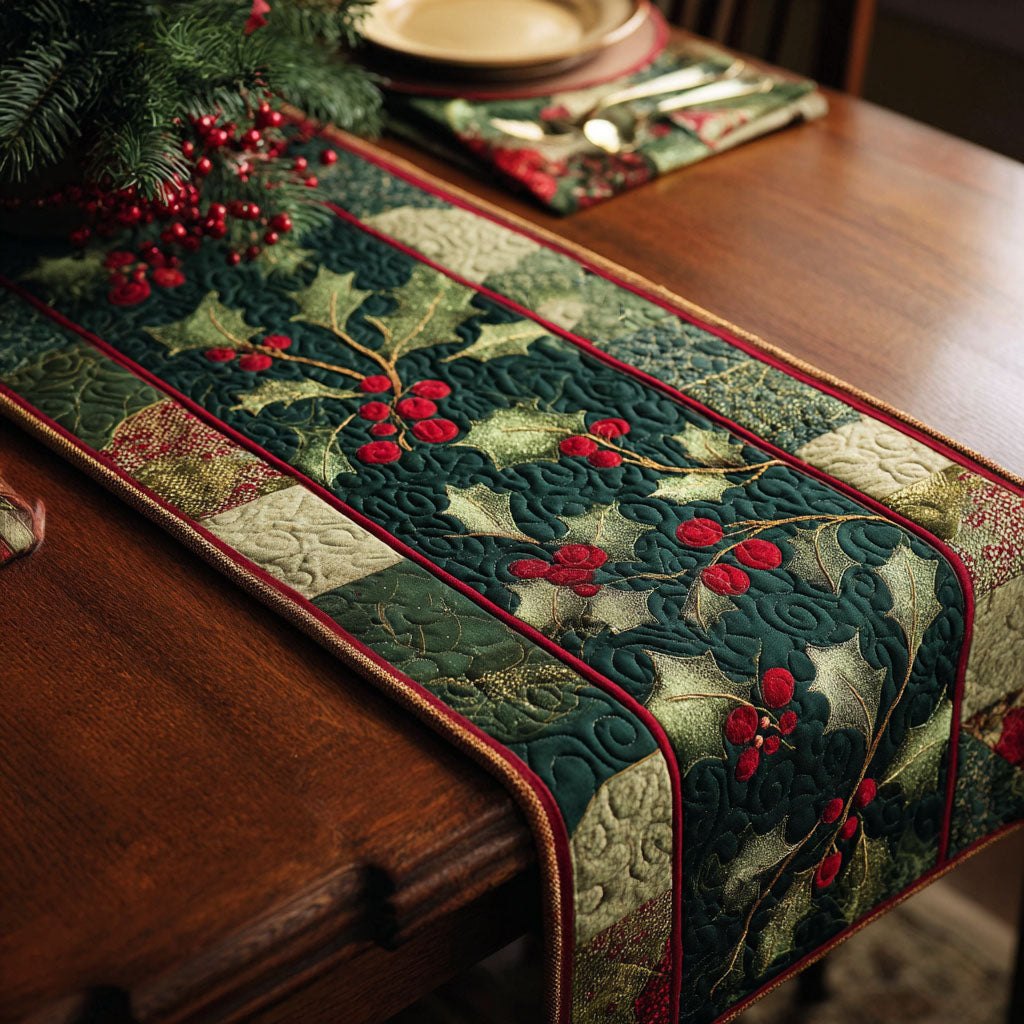 Holly Night Table Runner