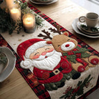 Holly Reindeer Joy Table Runner
