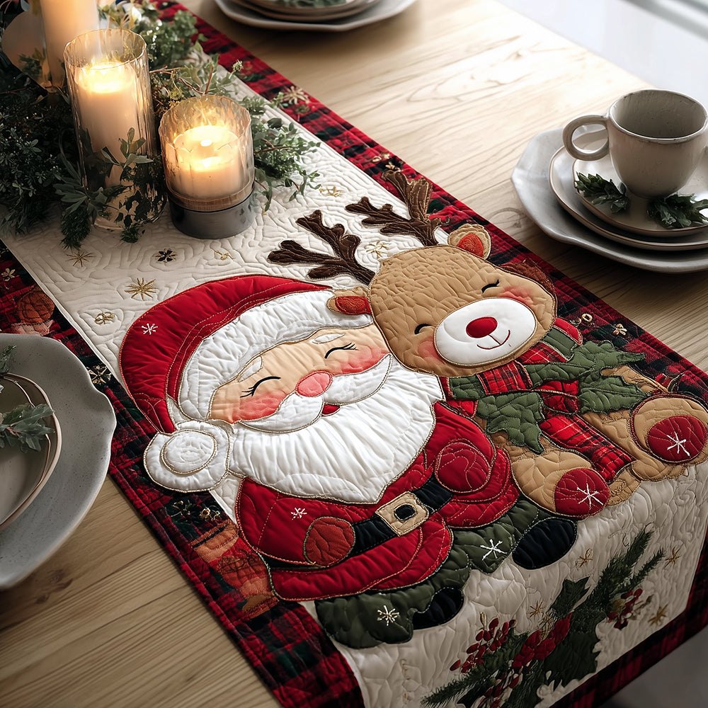 Holly Reindeer Joy Table Runner