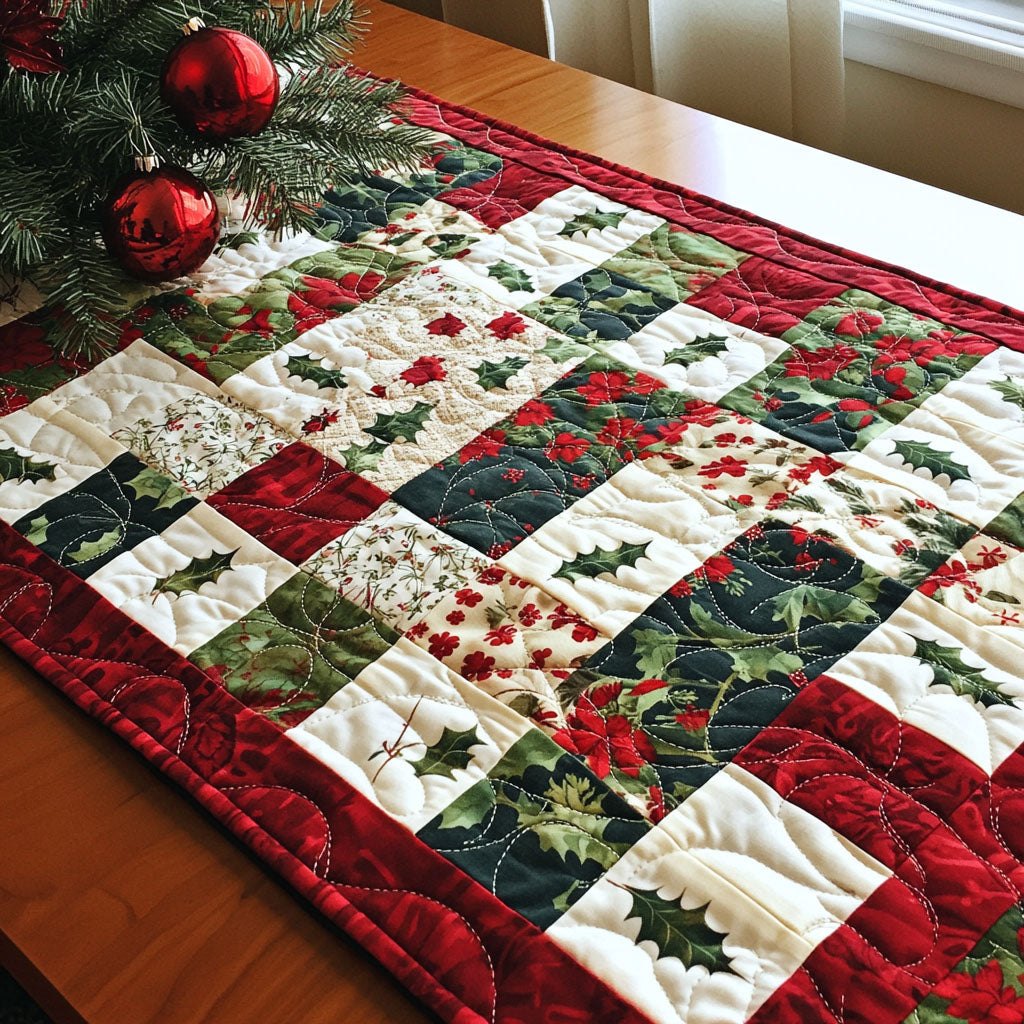 Holly Wishes Table Runner