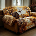 Holy Cross Sign Sofa Cover