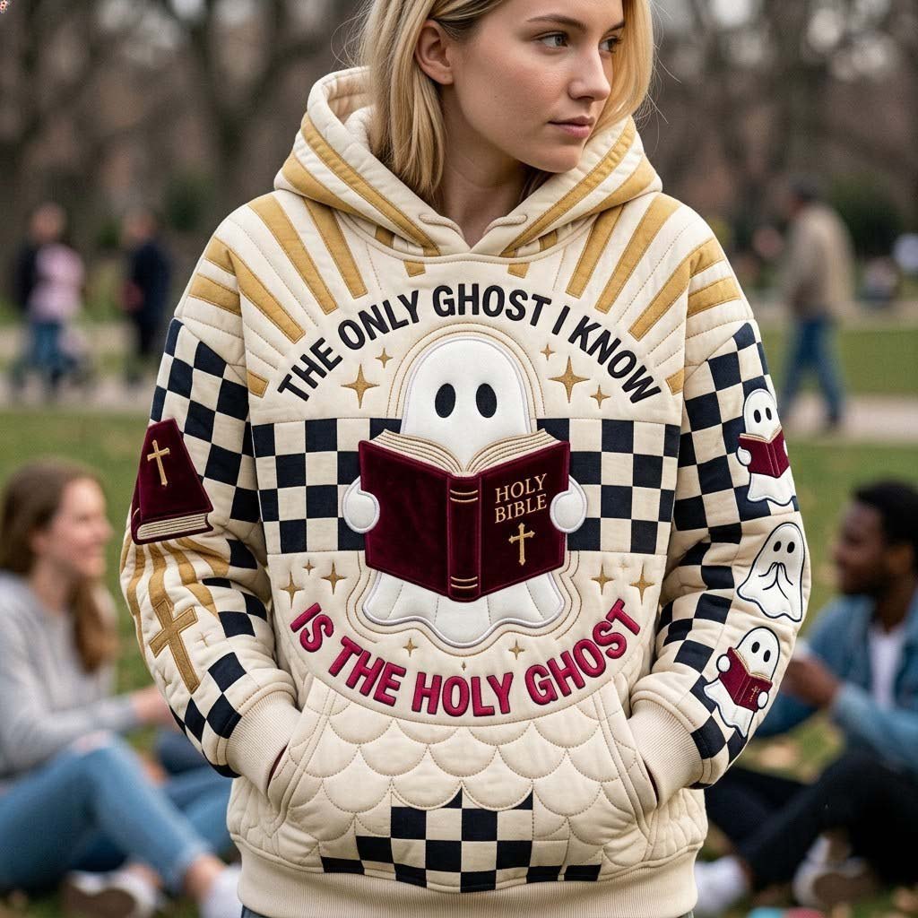 Holy Ghost hoodie, all-over print