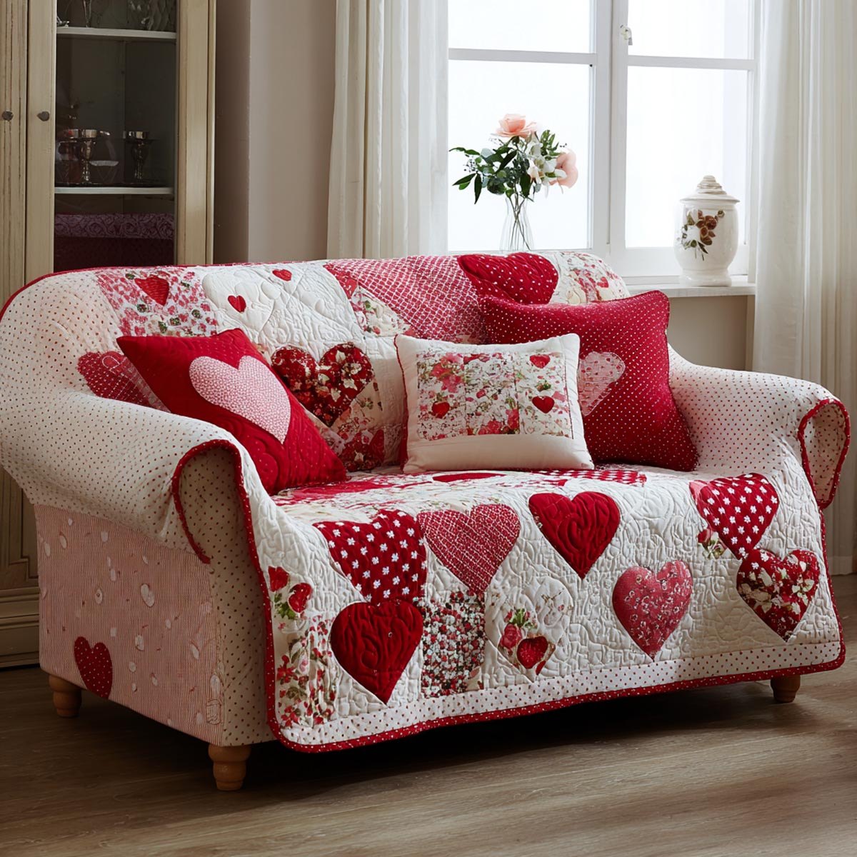 Home of Hearts Sofa Cover