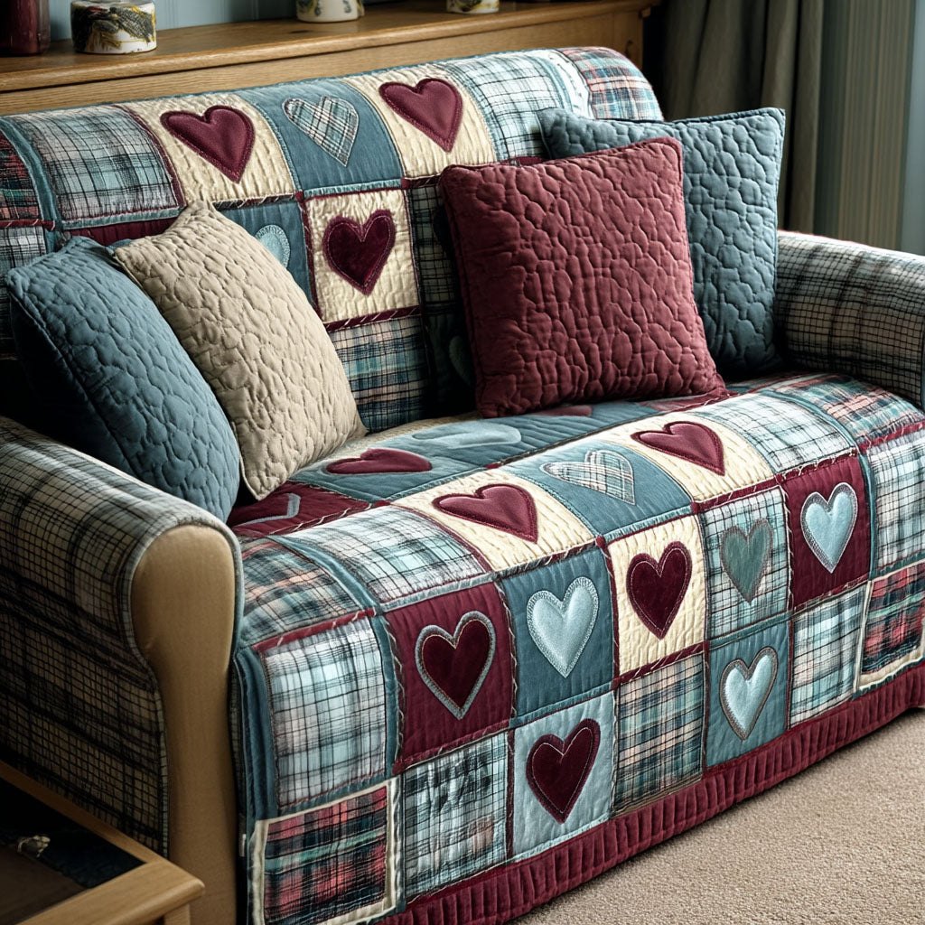Home Sweet Hearts Sofa Cover