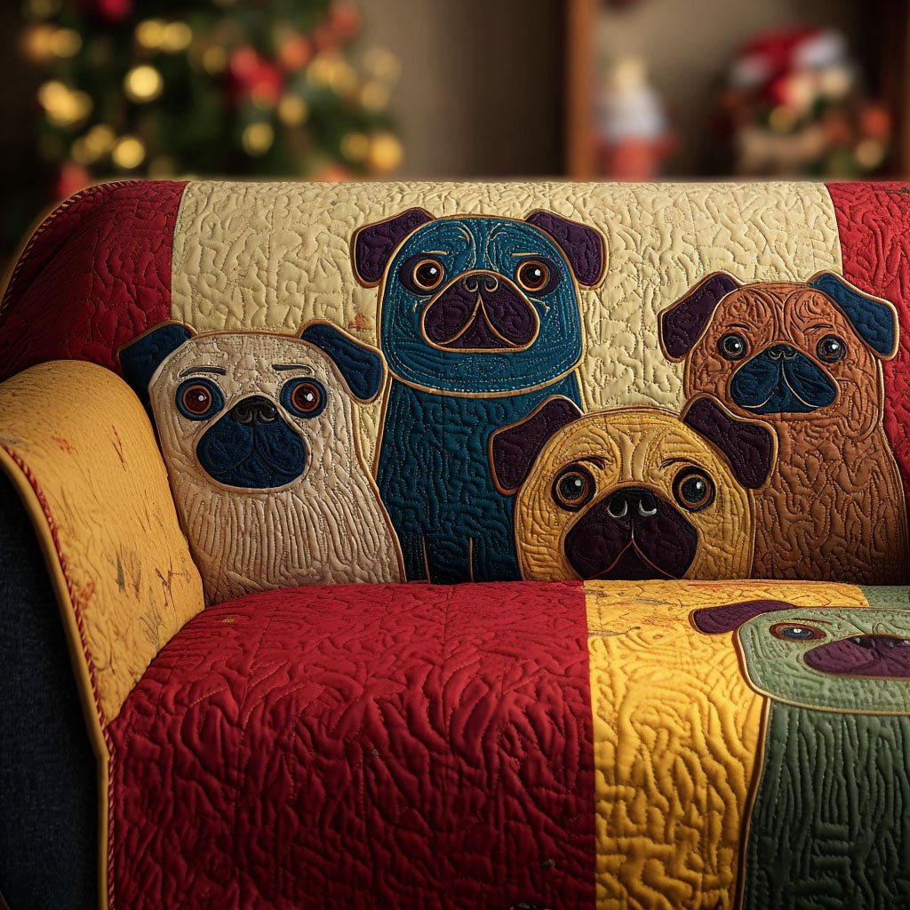 Home Sweet Pug Sofa Cover