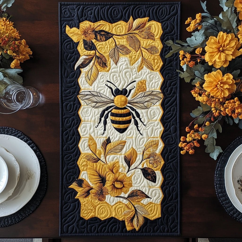 Honey Harvest Blooms Table Runner