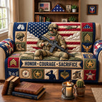Honor Courage Sacrifice Sofa Cover