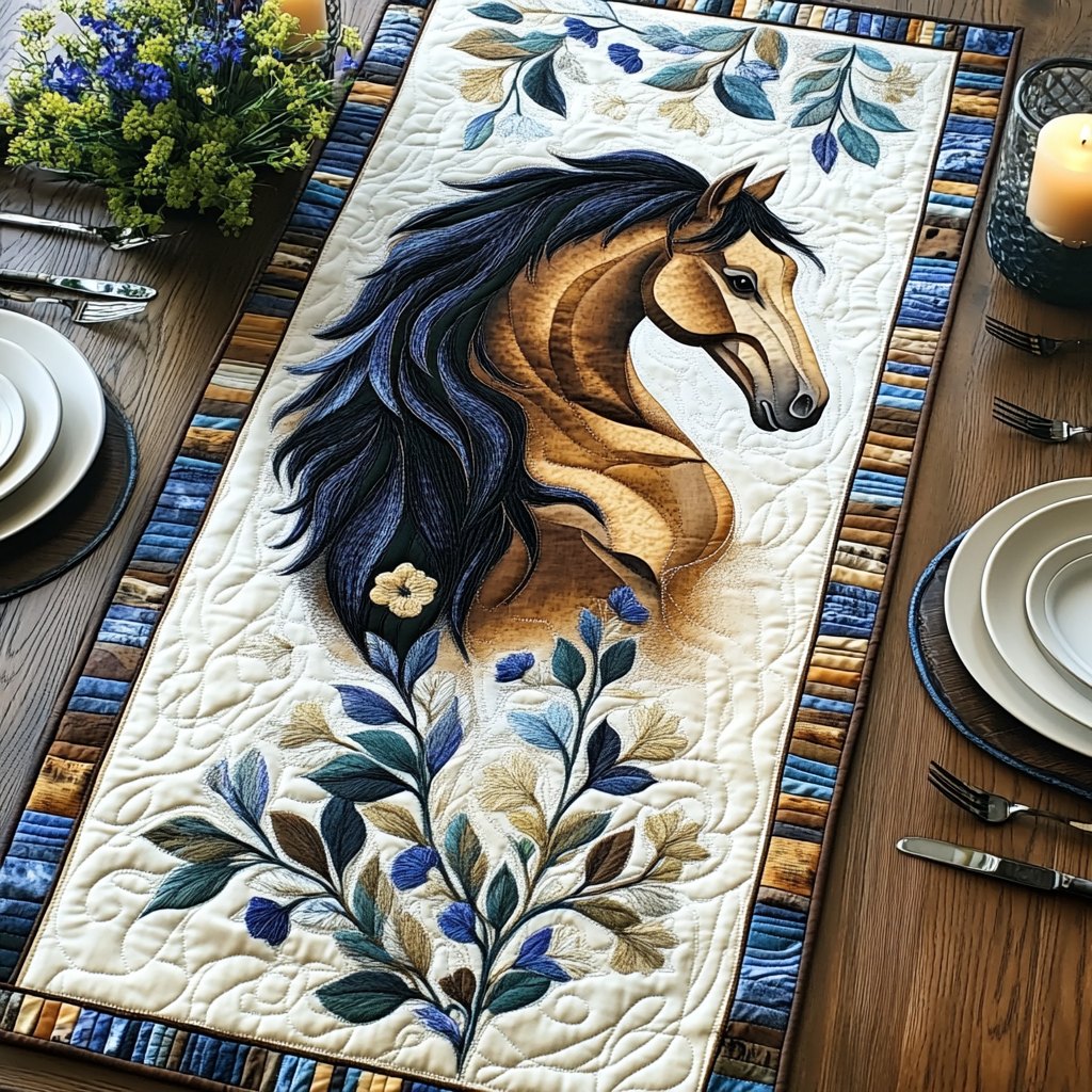 Hoofprints Dust Table Runner