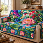 Hummingbird Blossoms Sofa Cover