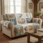 Hummingbird Garden Haven Sofa Cover