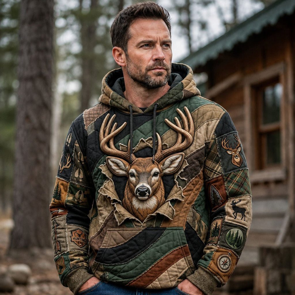 Hunting Life hoodie, all-over print