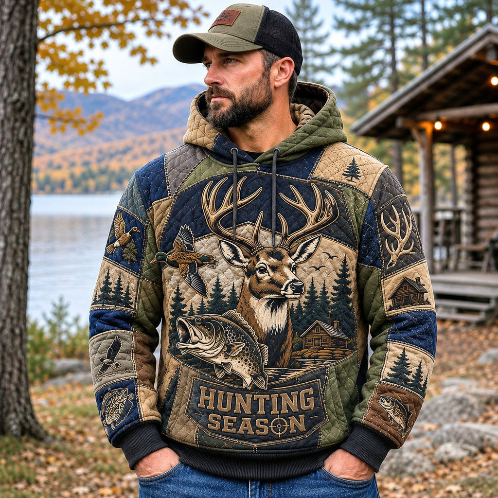 Hunting Season Outdoors hoodie, all-over print
