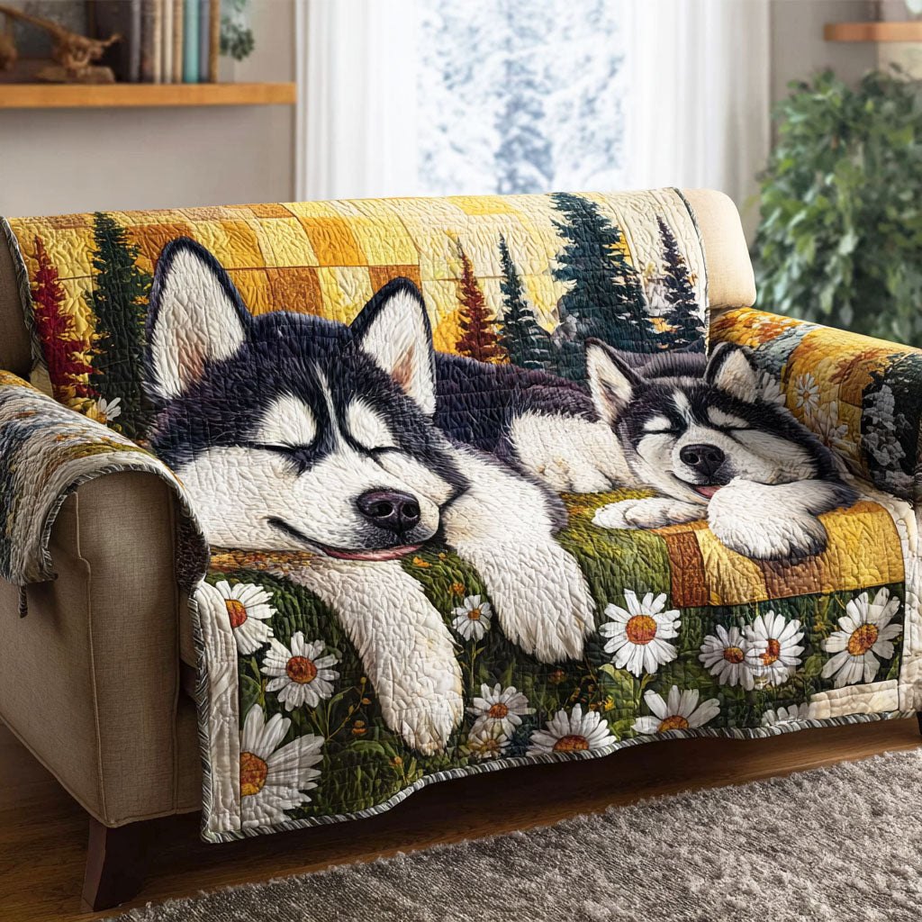 Husky Love Sofa Cover