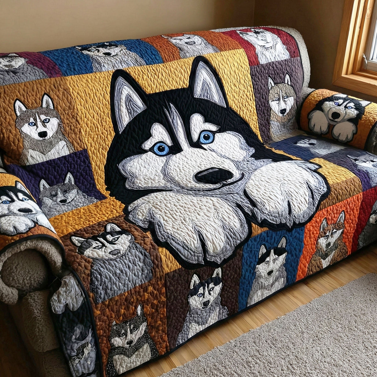 Husky Mood Sofa Cover