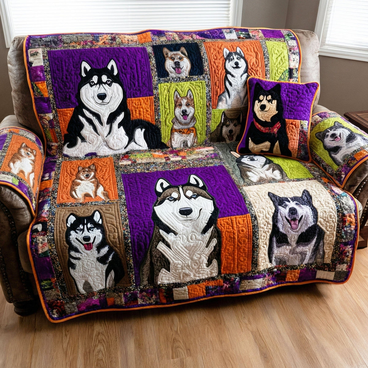 Husky Pals Sofa Cover