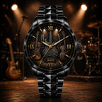 Custom Personalized Rock Guitar Watch — personalized with a custom name