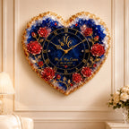 Personalized Heart Wall Clock with a custom name set into the design