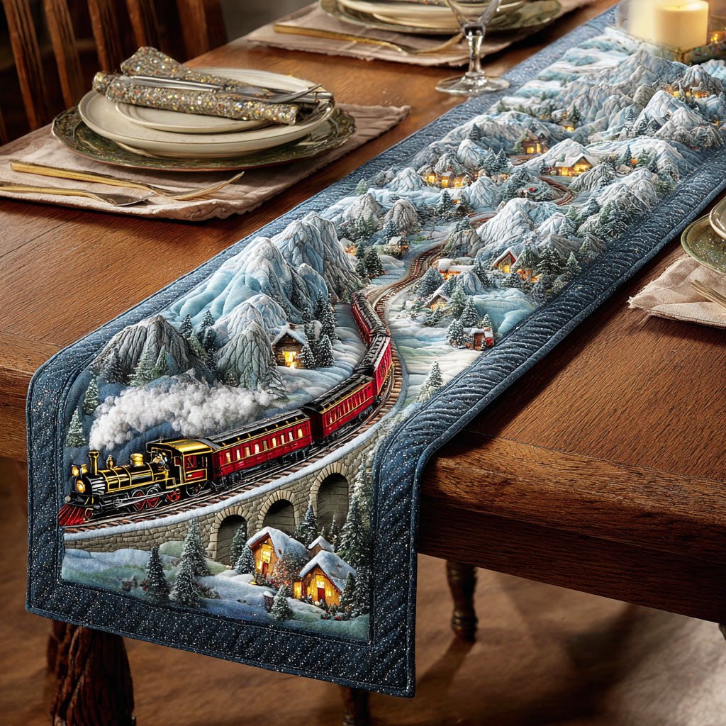 Icy Forest Dream Table Runner