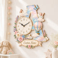 Initial Custom Name Wall Clock — personalized with a custom name