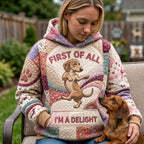 Im Delight hoodie, all-over print