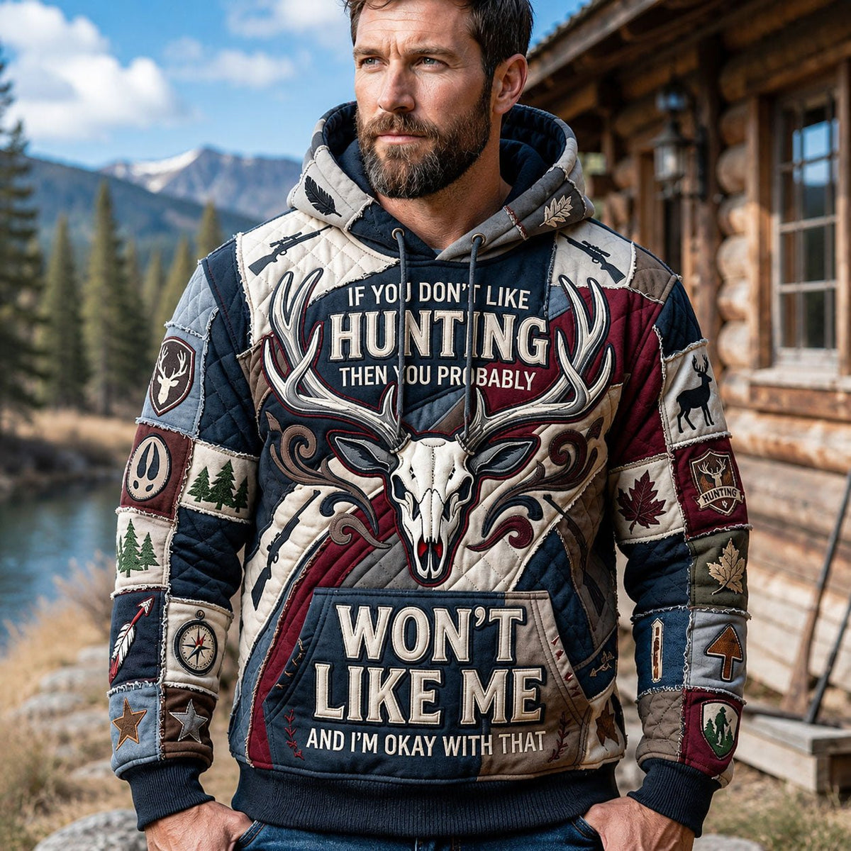 Im Okay hoodie, all-over print