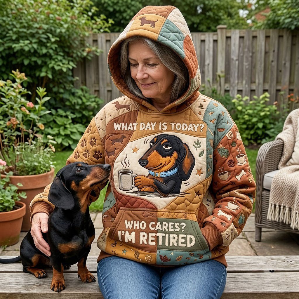 Im Retired hoodie, all-over print