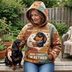 Im Retired hoodie, all-over print