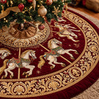 Imperial Carousel Christmas Tree Skirt