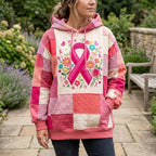 Floral Ribbon Bloom hoodie, all-over print