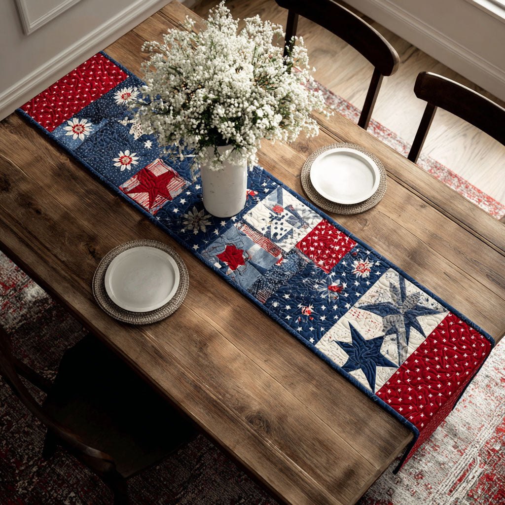 Independence Patches Table Runner