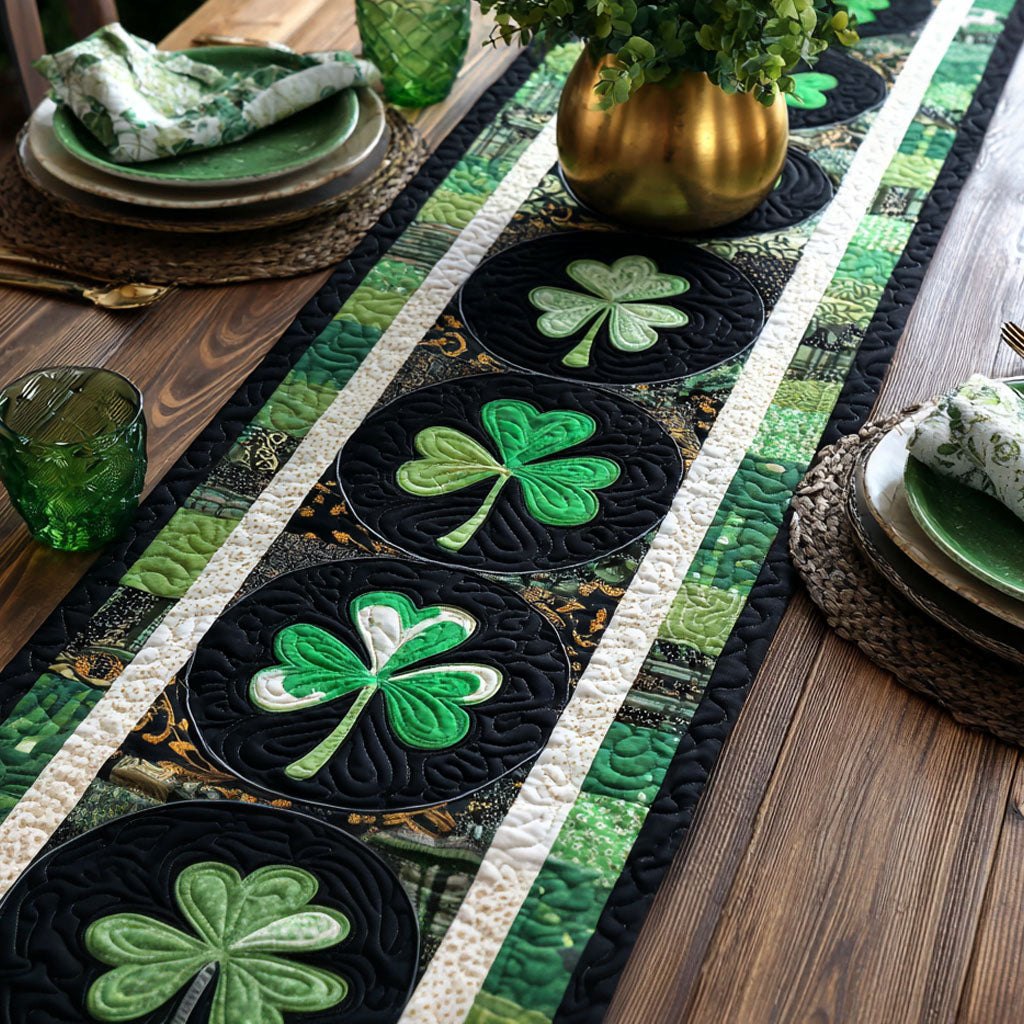 Irish Clover Table Runner