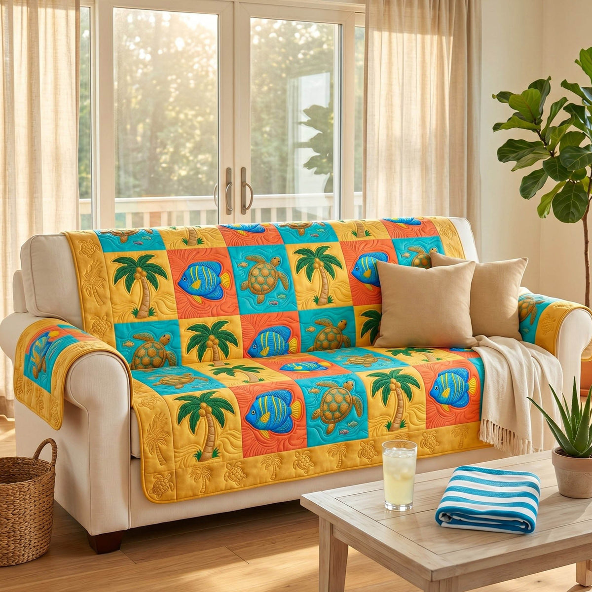 Island Patch Sofa Cover