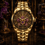 Custom Personalized Clockwork Orchid Watch — personalized with a custom name